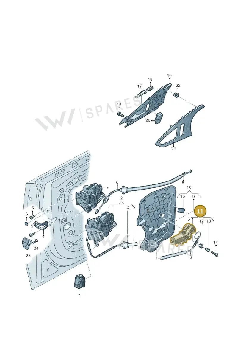 4F0837059A — Audi A6 qu. 3.0 tdi (2014-2018) diagram 758839300, position 11