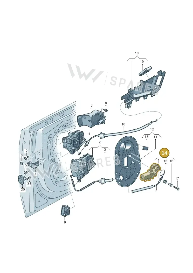 4F0837059A — Audi Q7 qu. 3.0 TDI (2015-2019) diagram 859837300, position 14