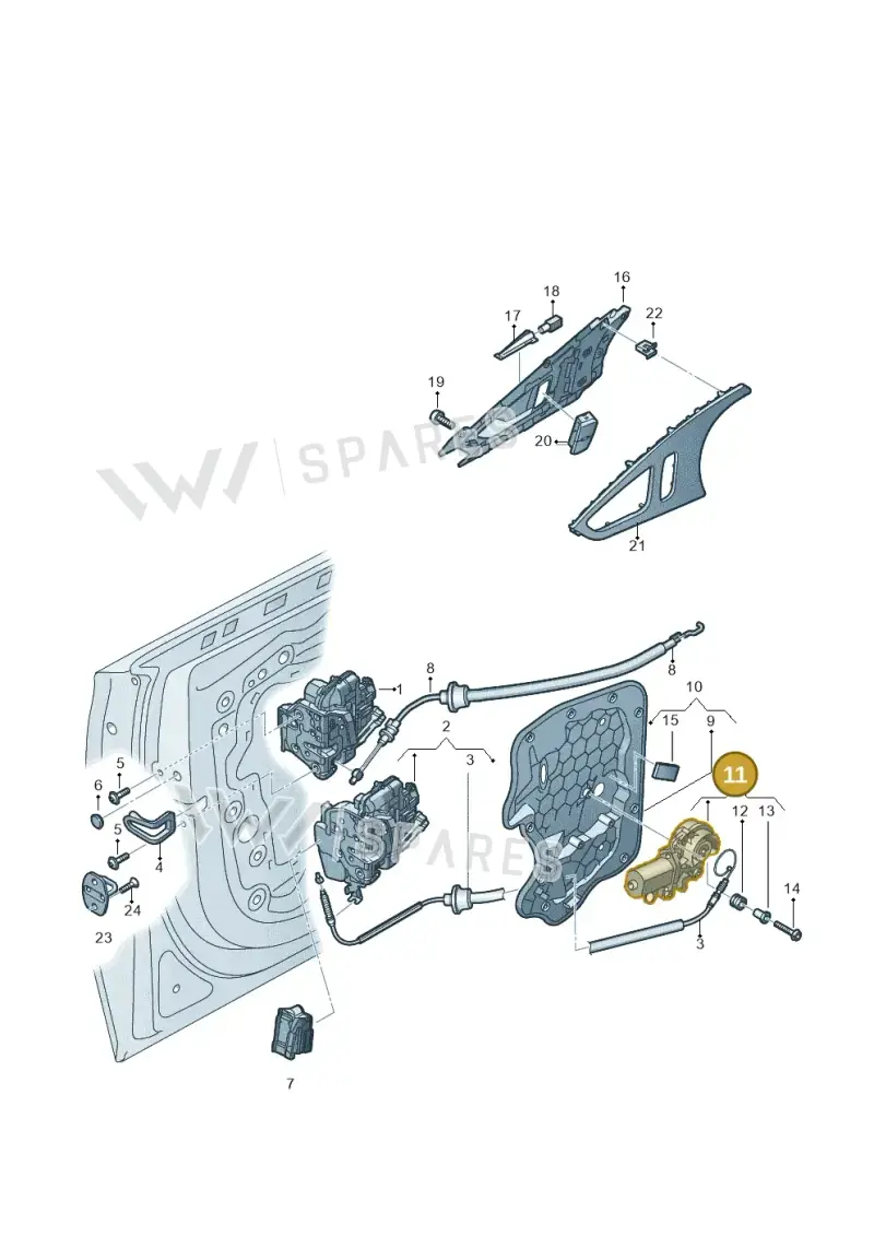 4F0837060A — Audi RS6 Avant (2013-2018) diagram 758839300, position 11