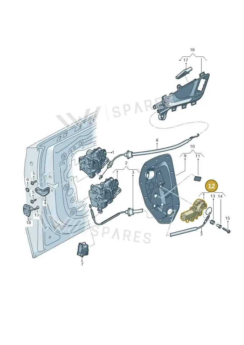 4F0837060A — Audi Q7 qu. 3.0 TDI (2015-2019) diagram 859839300, position 12