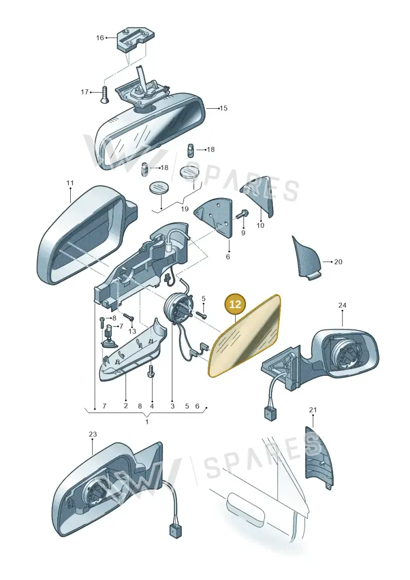 4F0857535AH — Audi A8/S8/qu. lang    08> (2007-) diagram 291857400, position 12