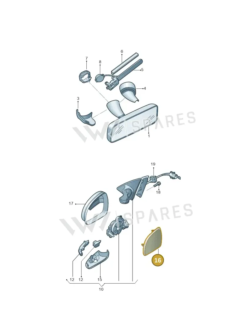 4F0857535AH — Skoda Superb (2013-2015) diagram 632857400, position 16