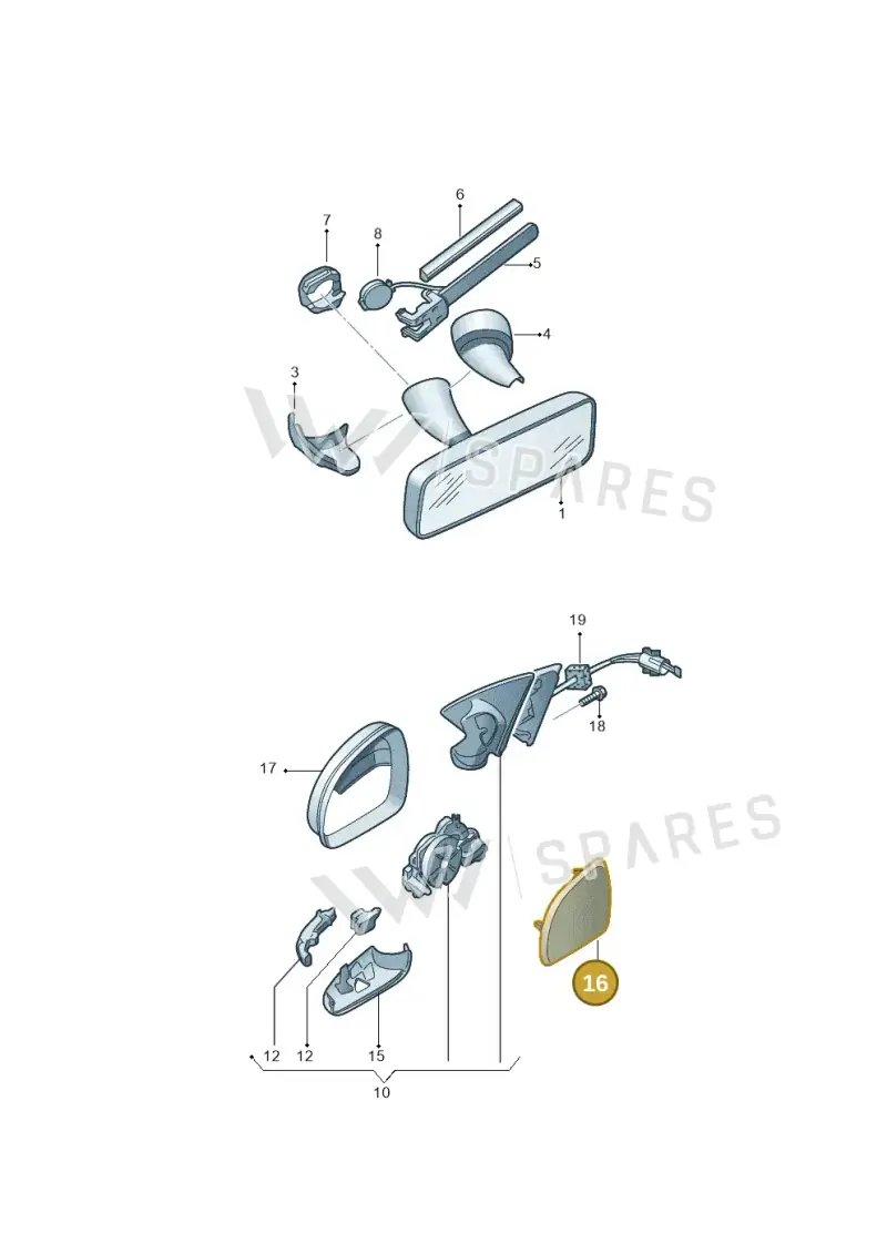 4F0857535AJ — Skoda Superb (2013-2015) diagram 632857400, position 16
