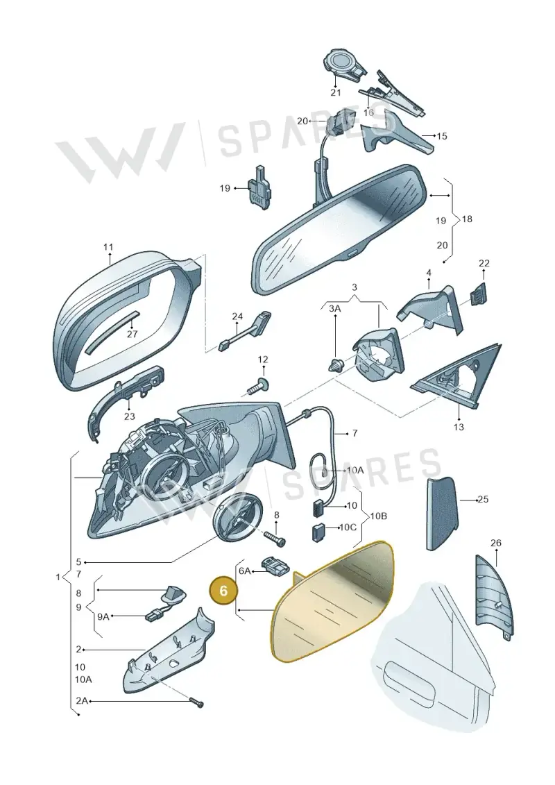 4F0857536AF — Audi A4 Av. Allroad (2008-2016) diagram 620857400, position 6