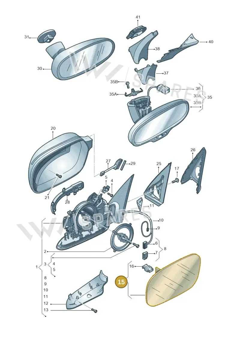 4F0857536AH — Audi Q3 (2014-2019) diagram 728857400, position 15