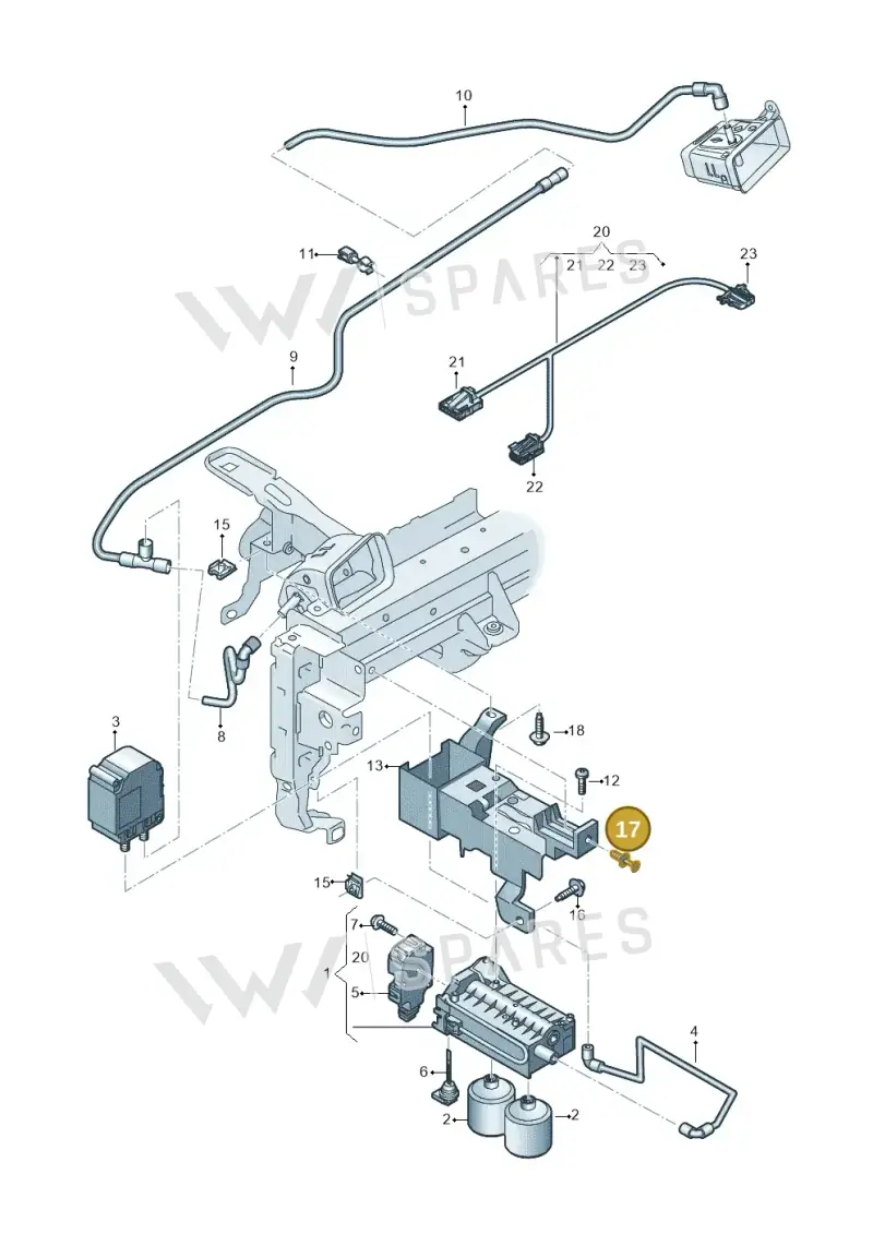 4F0857784 — Audi Q8 e-tron (2018-2020) diagram 586819150, position 17