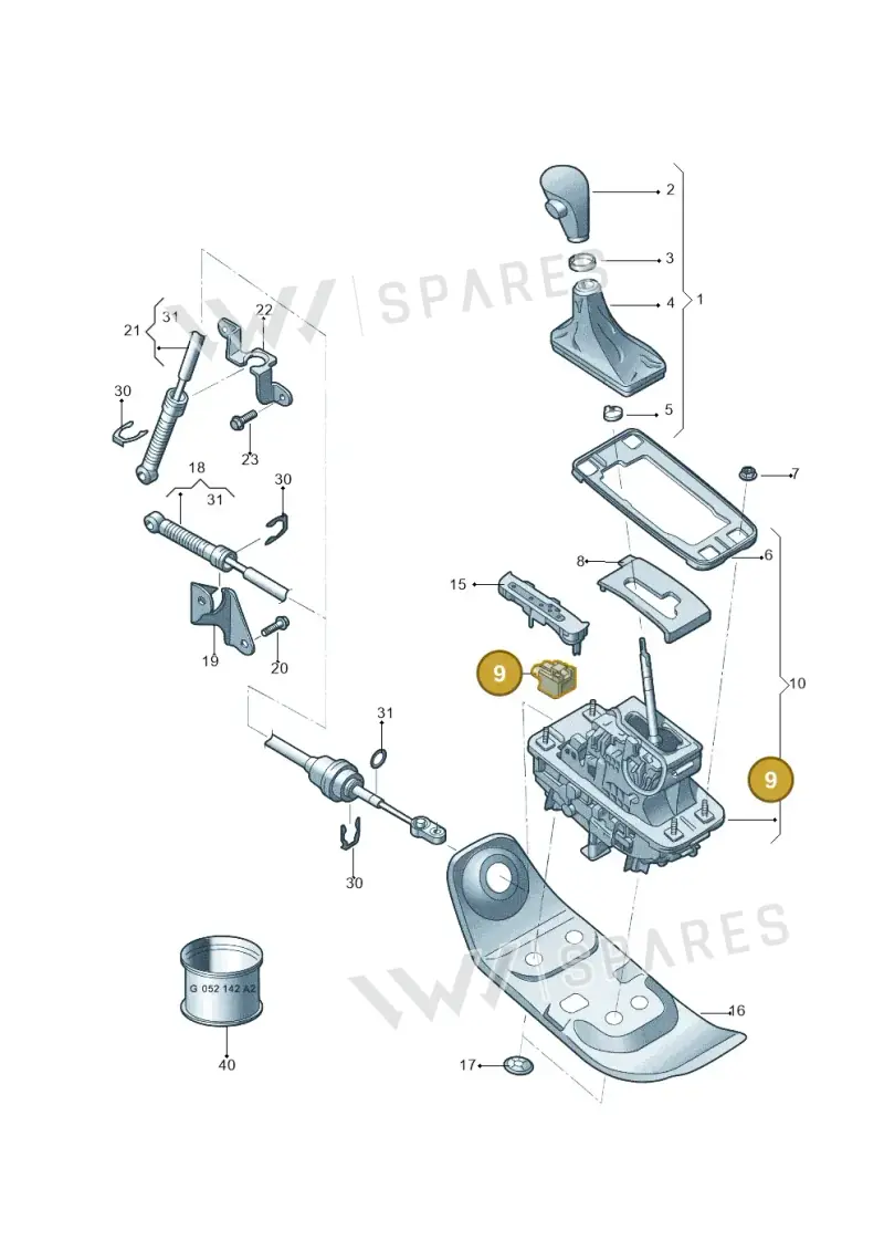 4F0927353C — Audi Q5 qu. 2.0 (2009-2018) diagram 687713010, position 9