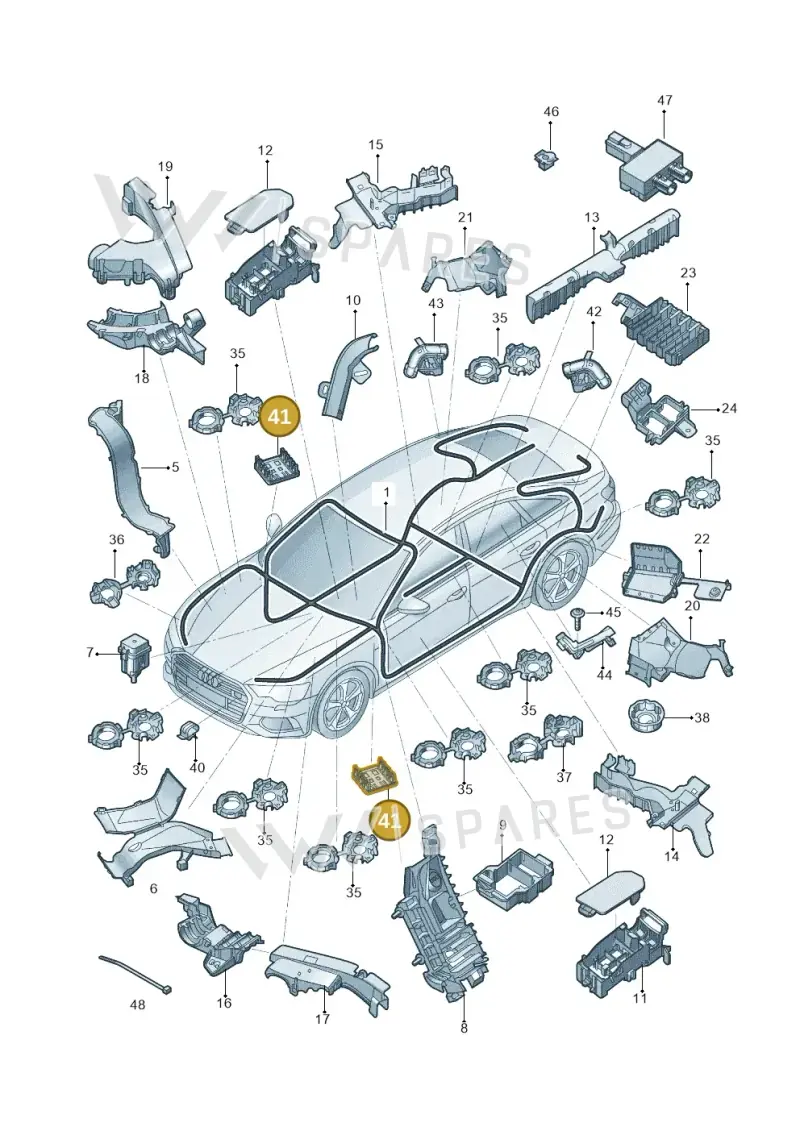 4F0937545B — Audi A6 L 2.0 (2018-) diagram 577971800, position 41