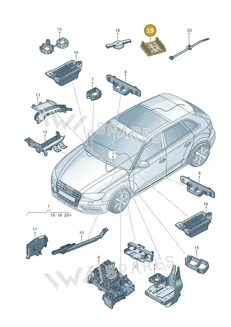 4F0937545B — Audi RS3 Sportback (2015-2016) diagram 858971800, position 19