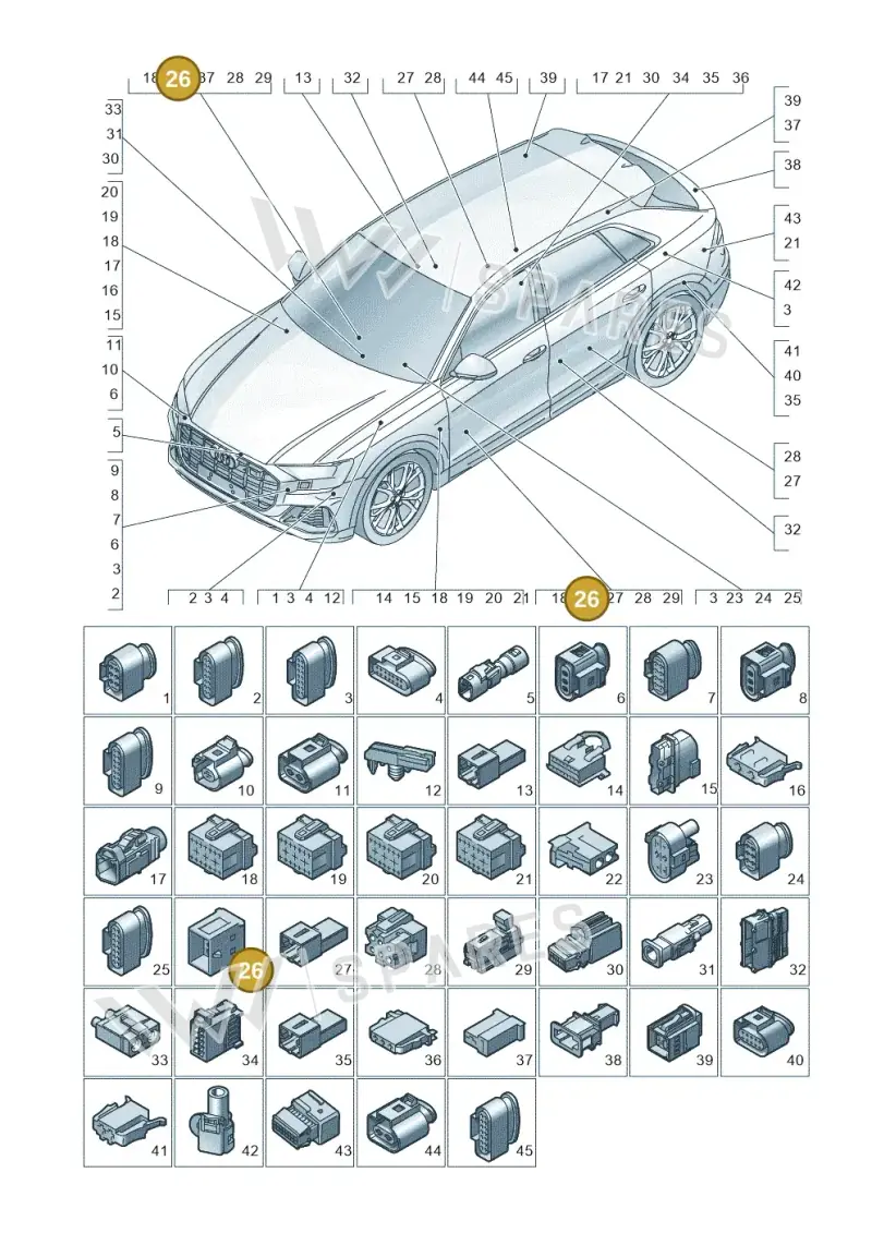 4F0937743 — Audi RS Q8 Quattro (2019-) diagram 429971820, position 26