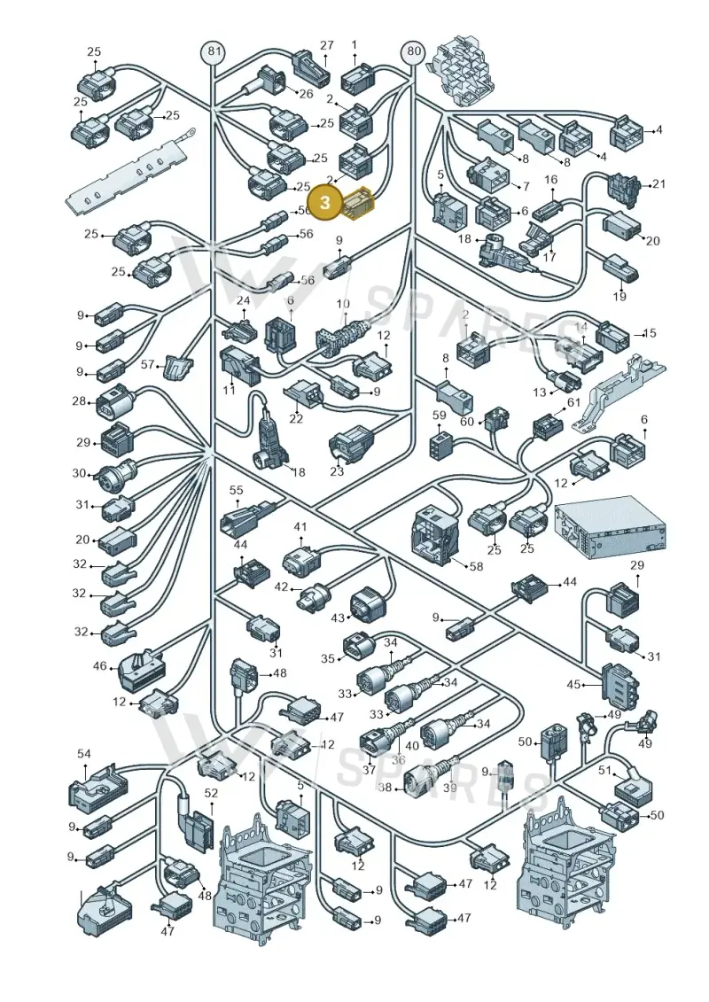 4F0937743A — Audi A6 2.7 TDI (2008-2011) diagram 648971830, position 3