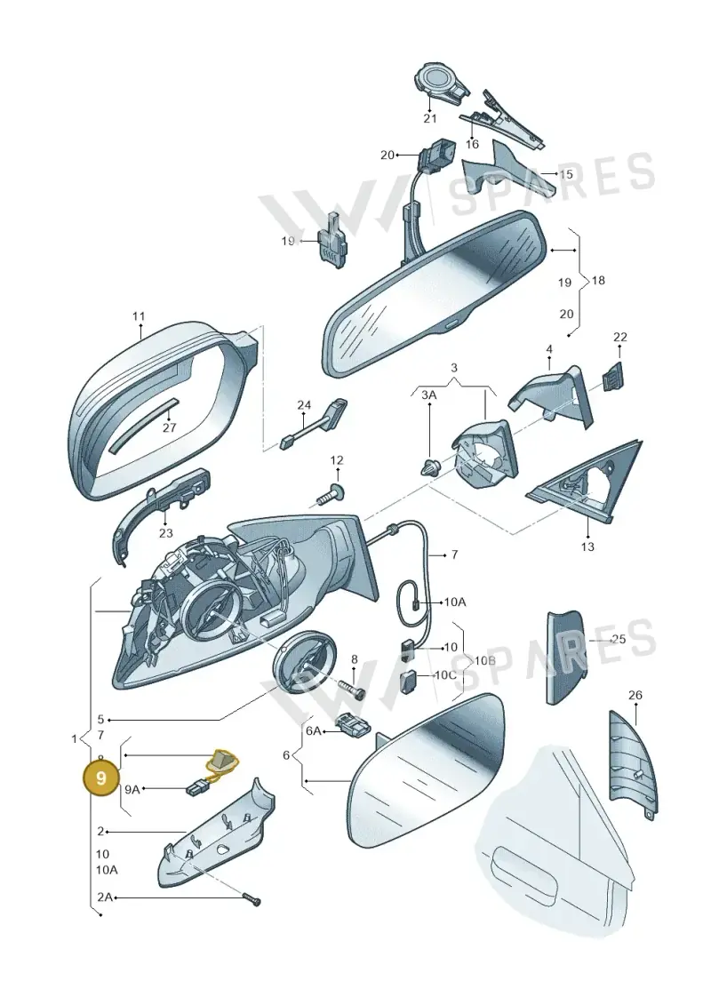 4F0949133 — Audi A6 2.7 TDI (2008-2011) diagram 620857400, position 9