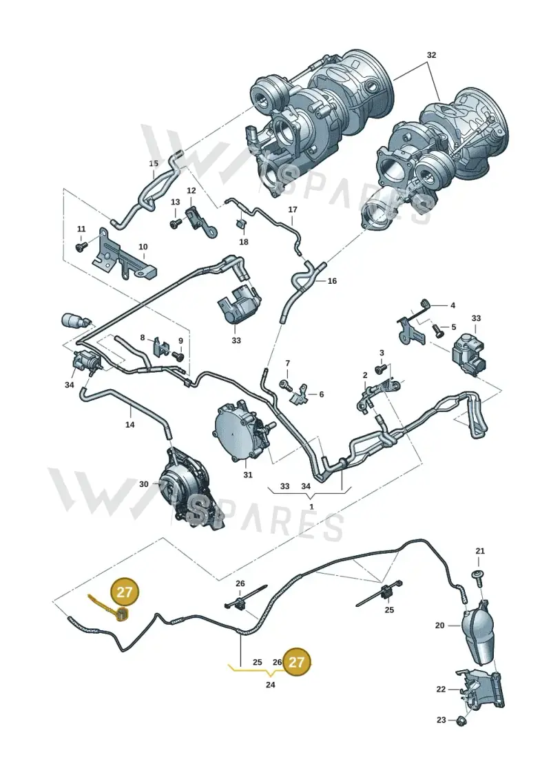 4F0971818A — Audi RS6 Avant (2019-2025) diagram 537133082, position 27