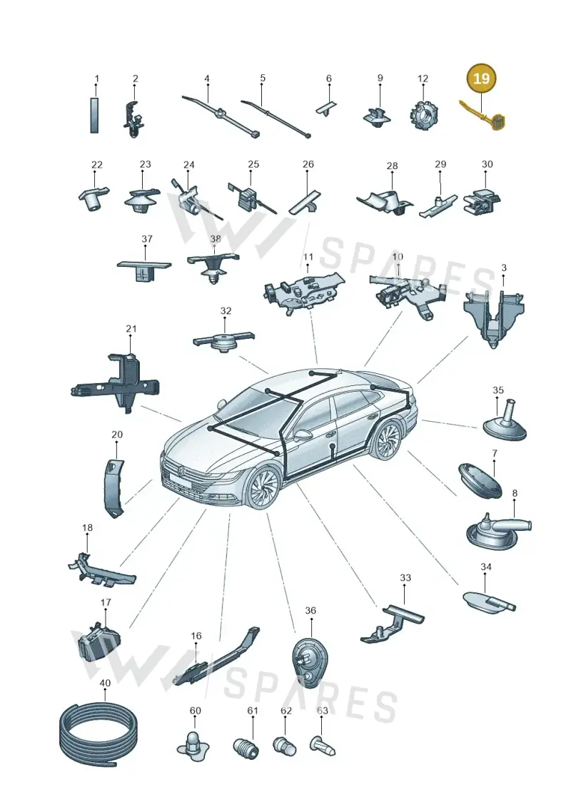 4F0971818A — Volkswagen Arteon (2017-2025) diagram 828971920, position 19