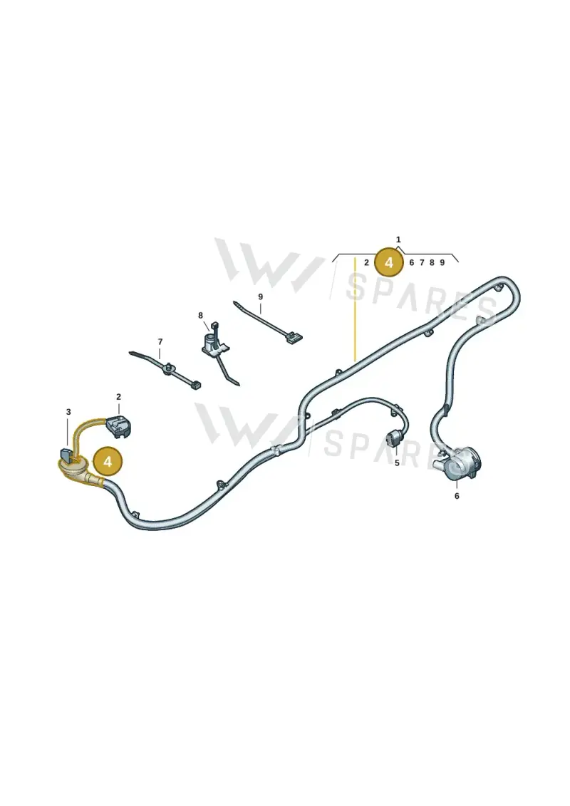4F0971841F — Audi RS Q3 Sportback (2019-2024) diagram 597972055, position 4