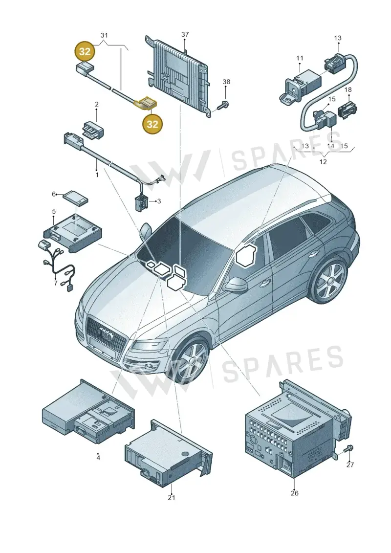 4F0972510 — Audi Q5 qu. 2.0 TDI (2012-2017) diagram 751035380, position 32