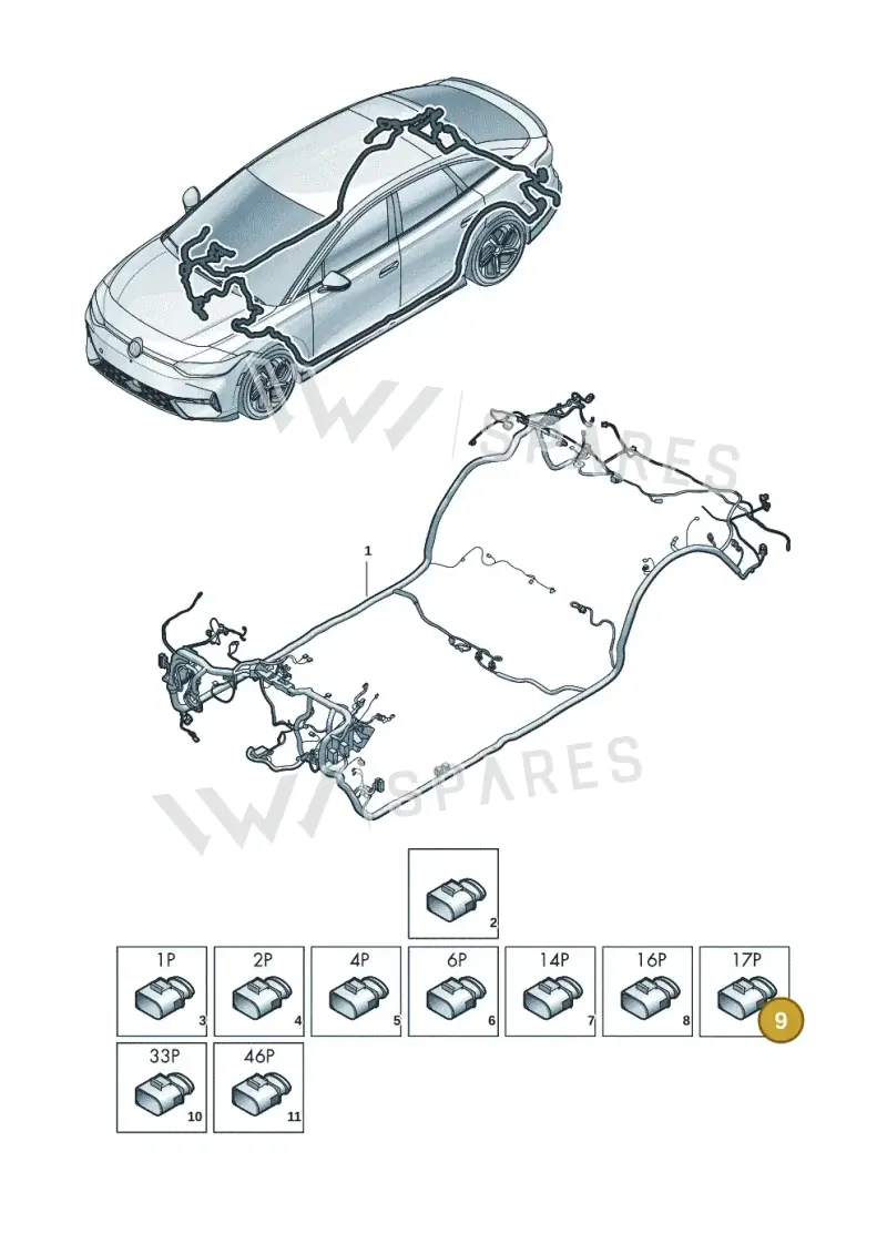 4F0972575C — Volkswagen ID.7 (2023-2025) diagram 14b972000, position 9