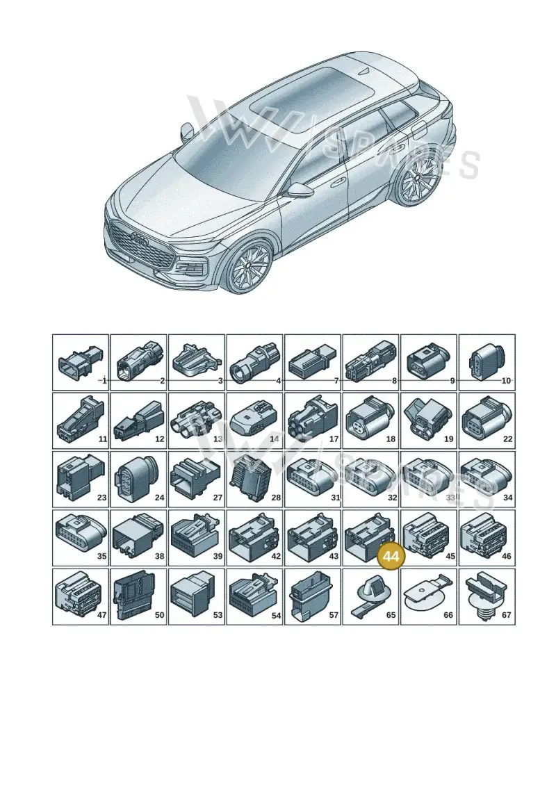 4F0972575D — Audi Q6 e-tron (2023-) diagram f5s971820, position 44