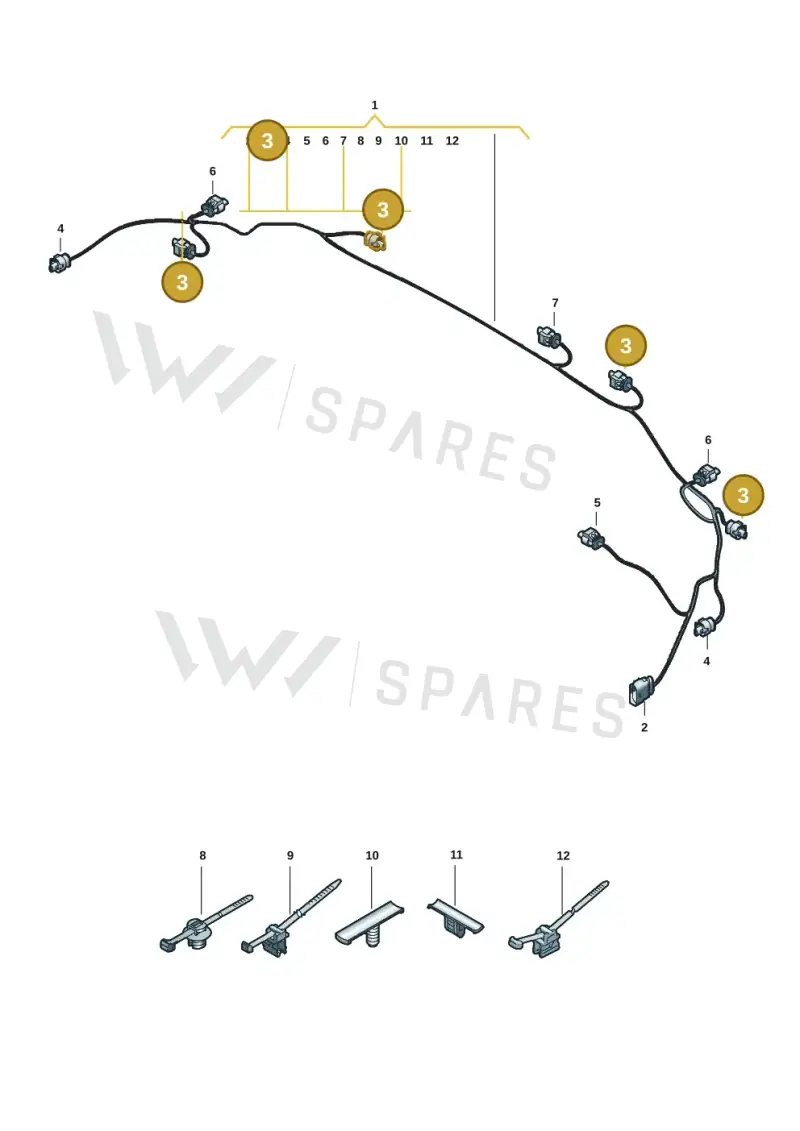 4F0973703 — Audi Q6 e-tron (2023-) diagram f5s972710, position 3