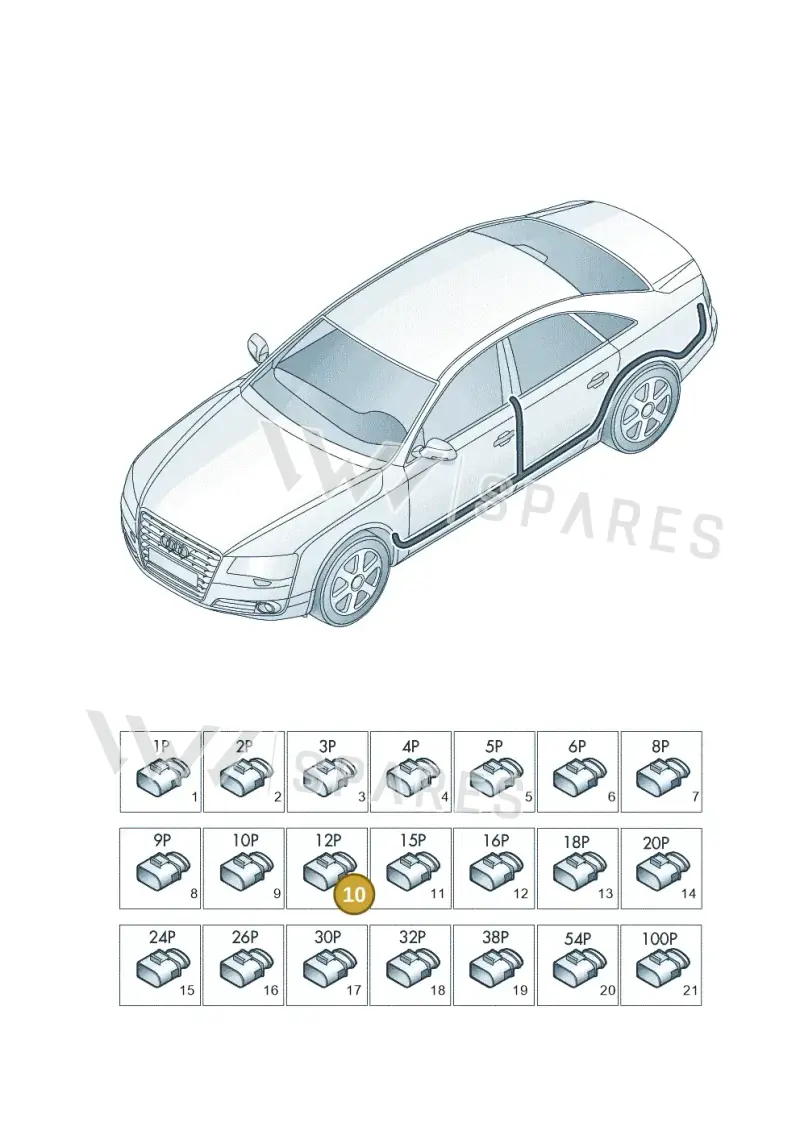 4F0973712 — Audi A8L qu. 3.0 TDI (2013-2018) diagram 771971830, position 10