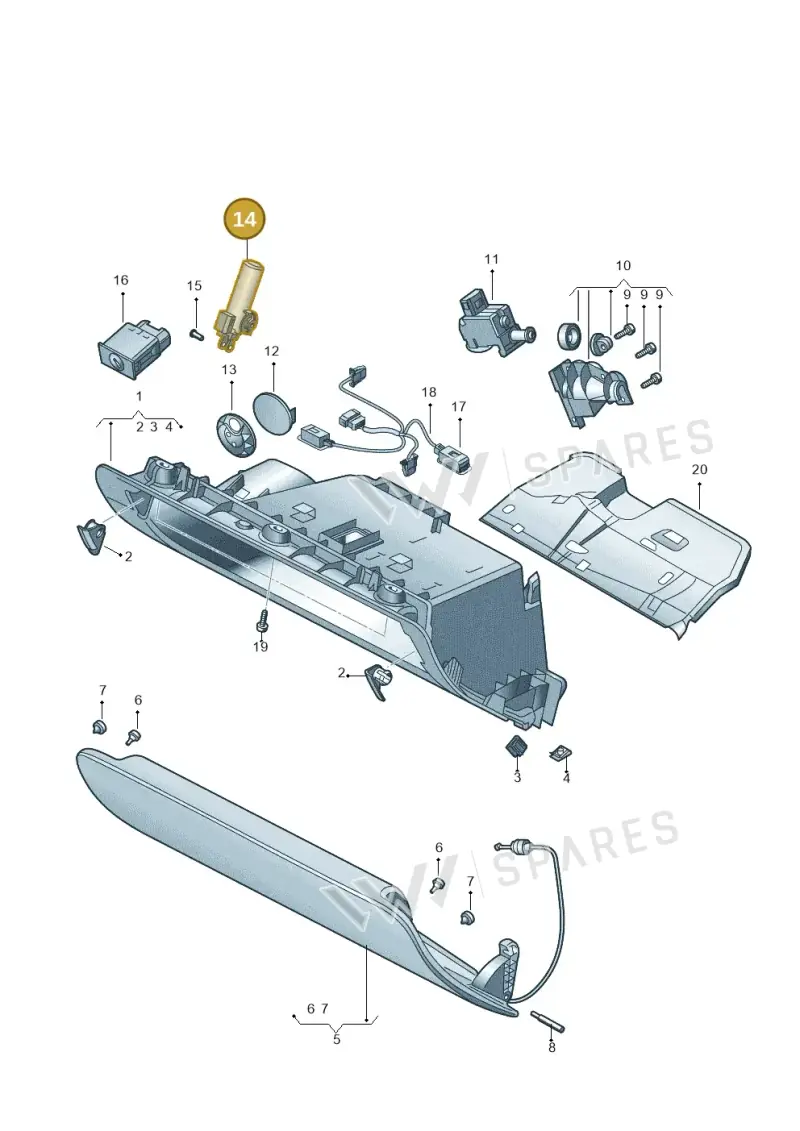 4F1880324A — Audi Q7 qu. 3.0 TDI (2009-2015) diagram 493857200, position 14