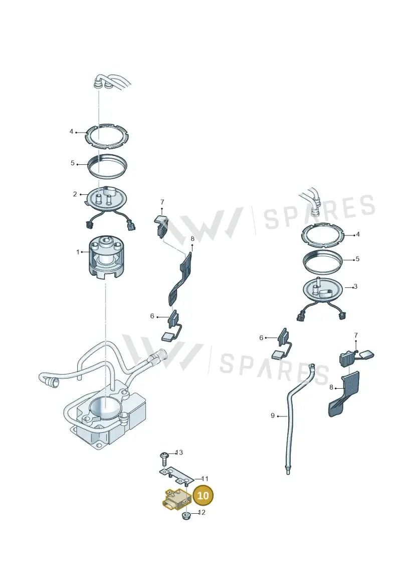 4F1906093C — Audi R8 qu. 5.2 (2012-2015) diagram 752919350, position 10
