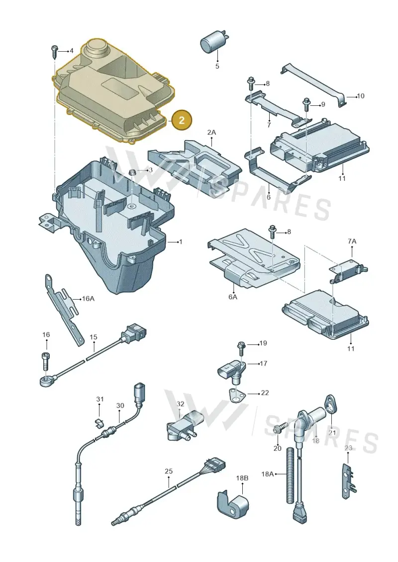 4F1907613 — Audi A6 2.7 TDI (2008-2011) diagram 448906000, position 2