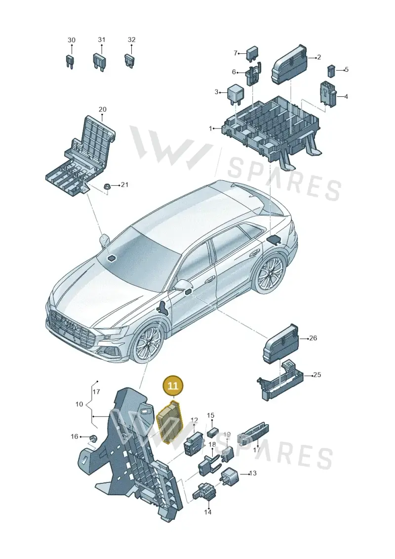 4F1941824 — Audi RS Q8 Quattro (2019-) diagram 429937000, position 11
