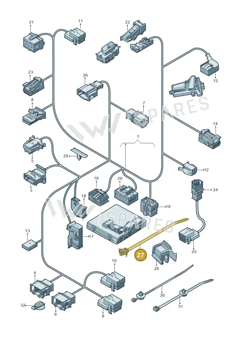 4F2721663 — Audi A6 Avant (2012-2018) diagram 696972820, position 27
