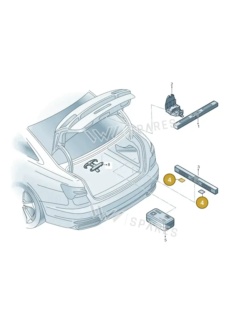 4F5861295 — Audi A6 (2018-2025) diagram 430860000, position 4