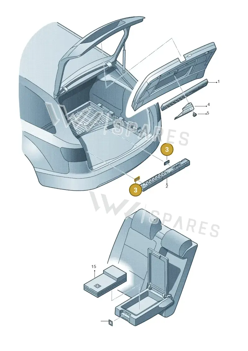 4F5861295 — Audi A6 2.7 TDI (2008-2011) diagram 448860050, position 3