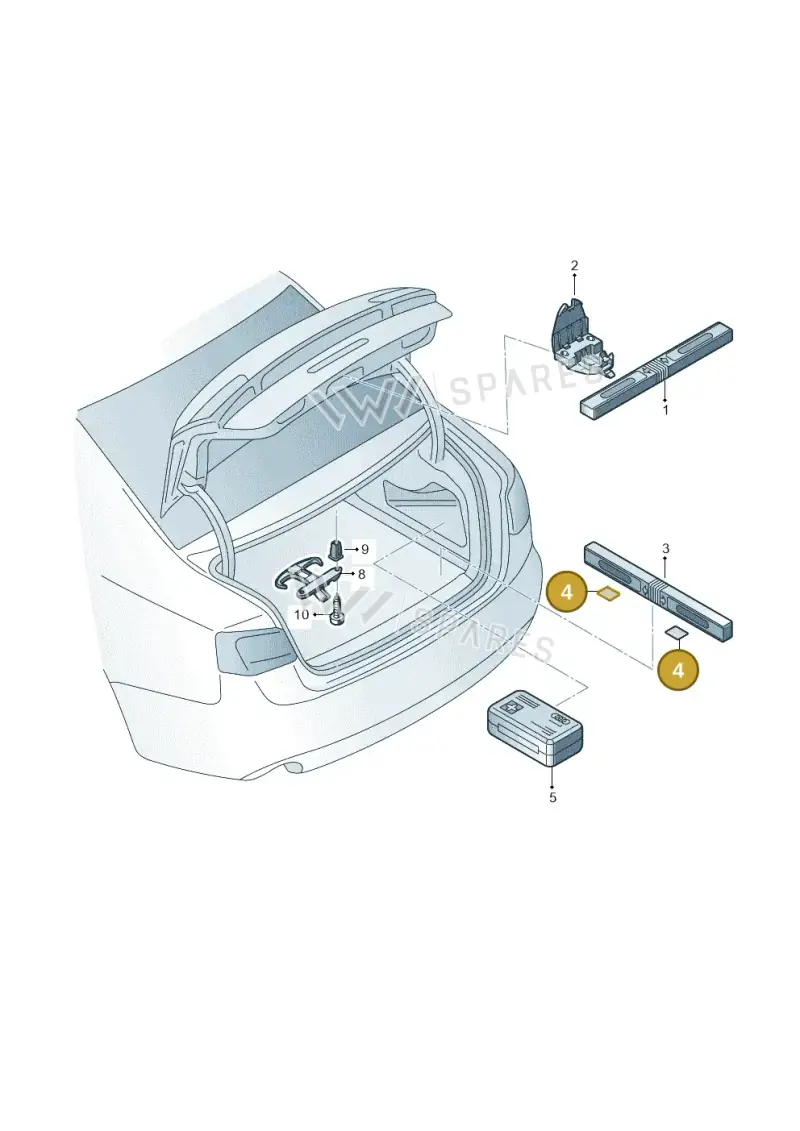 4F5861295 — Audi A6 (2014-2018) diagram 717860000, position 4