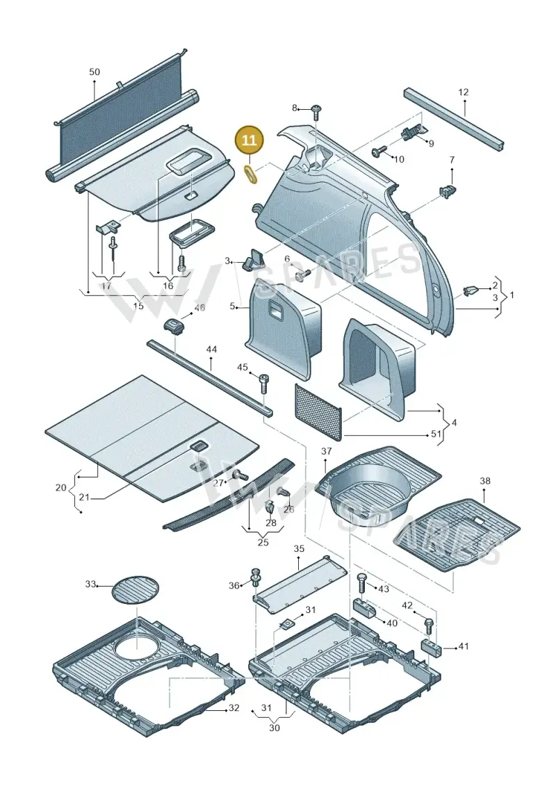 4F98672614PK — Audi A6 2.7 TDI (2008-2011) diagram 448863900, position 11
