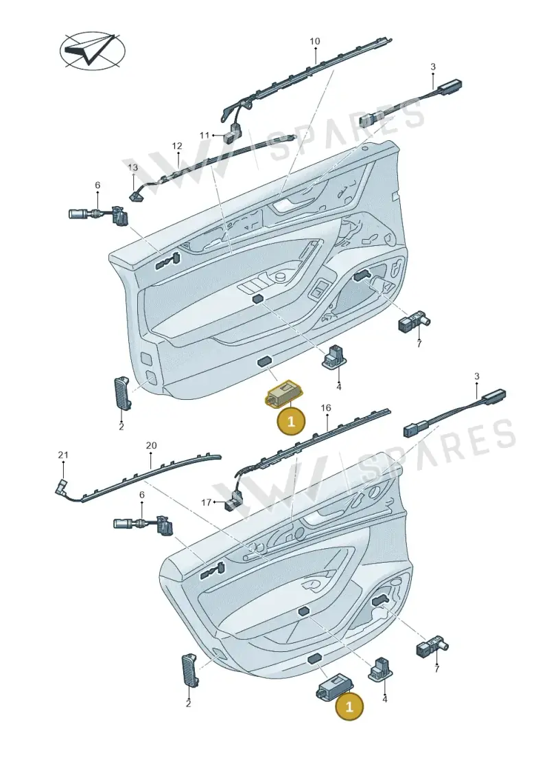 4G0052135F — Audi A6 (2018-2025) diagram 435947140, position 1