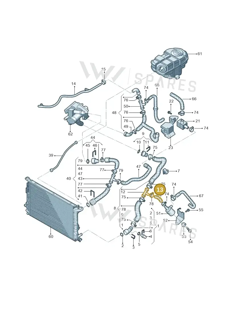 4G0121056AH — Volkswagen Phideon (2016-2023) diagram 251121310, position 13