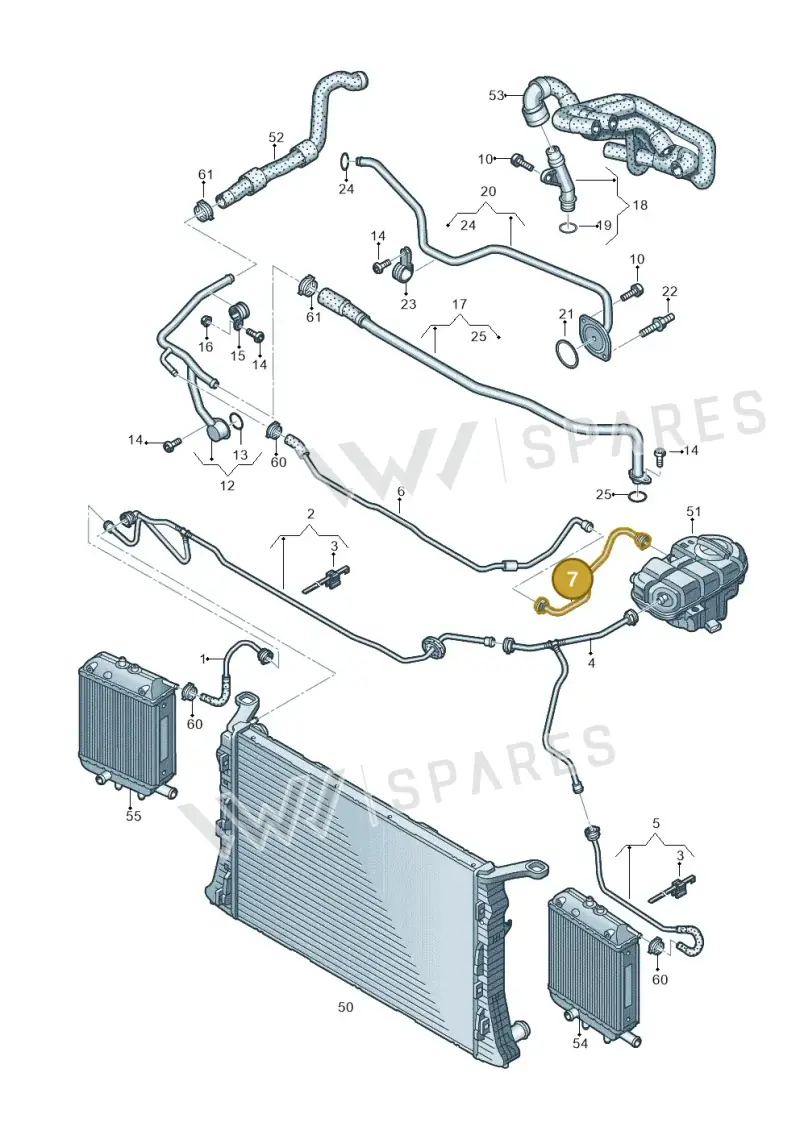 4G0121081BT — Audi RS6 Avant (2013-2018) diagram 758121200, position 7
