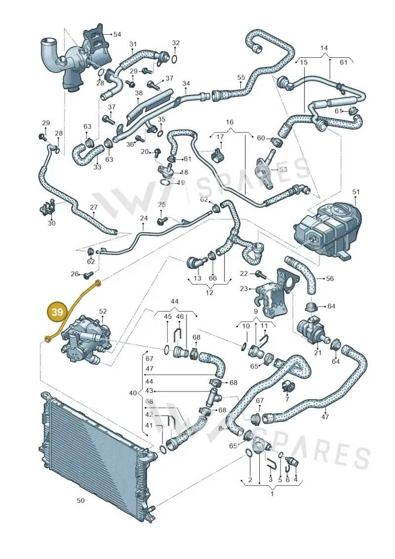 4G0121081EK — Audi A6 (2014-2018) diagram 798121300, position 39