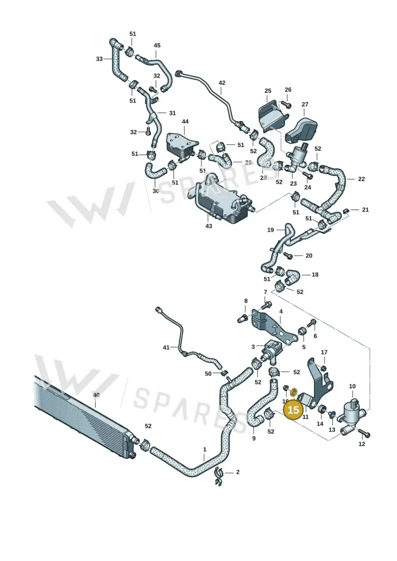 4G0121277B — Audi RS Q8 Quattro (2019-) diagram 595121006, position 15