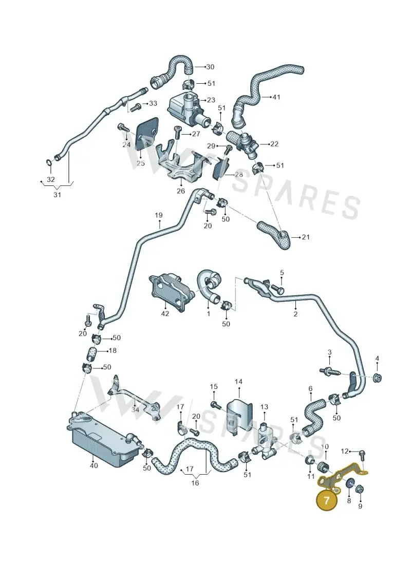 4G0121305BR — Volkswagen Phideon (2016-2023) diagram 788121430, position 7
