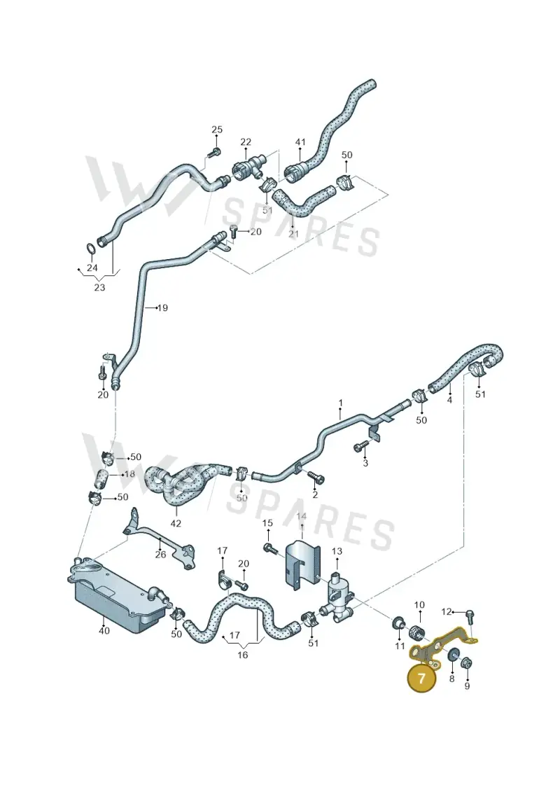 4G0121305BR — Audi A7 Sportback (2014-2018) diagram 798121370, position 7