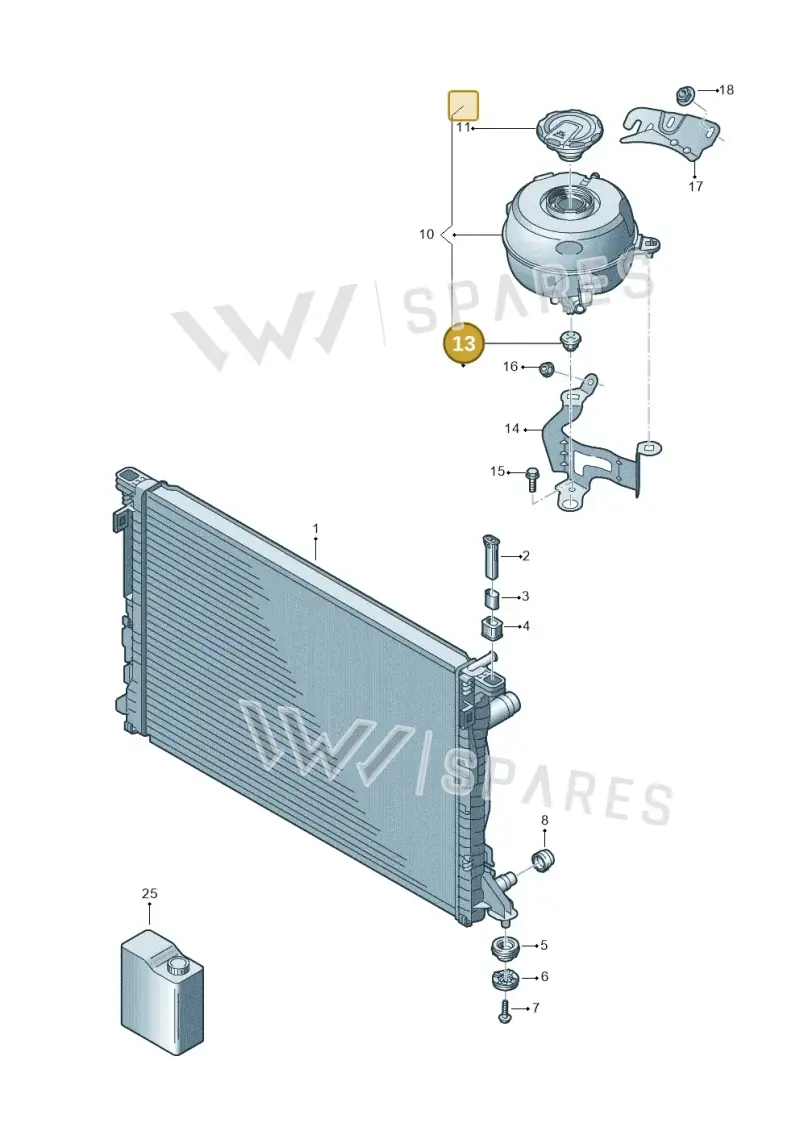 4G0121585A — Audi A6 2.0 (2018-) diagram 435121100, position 13