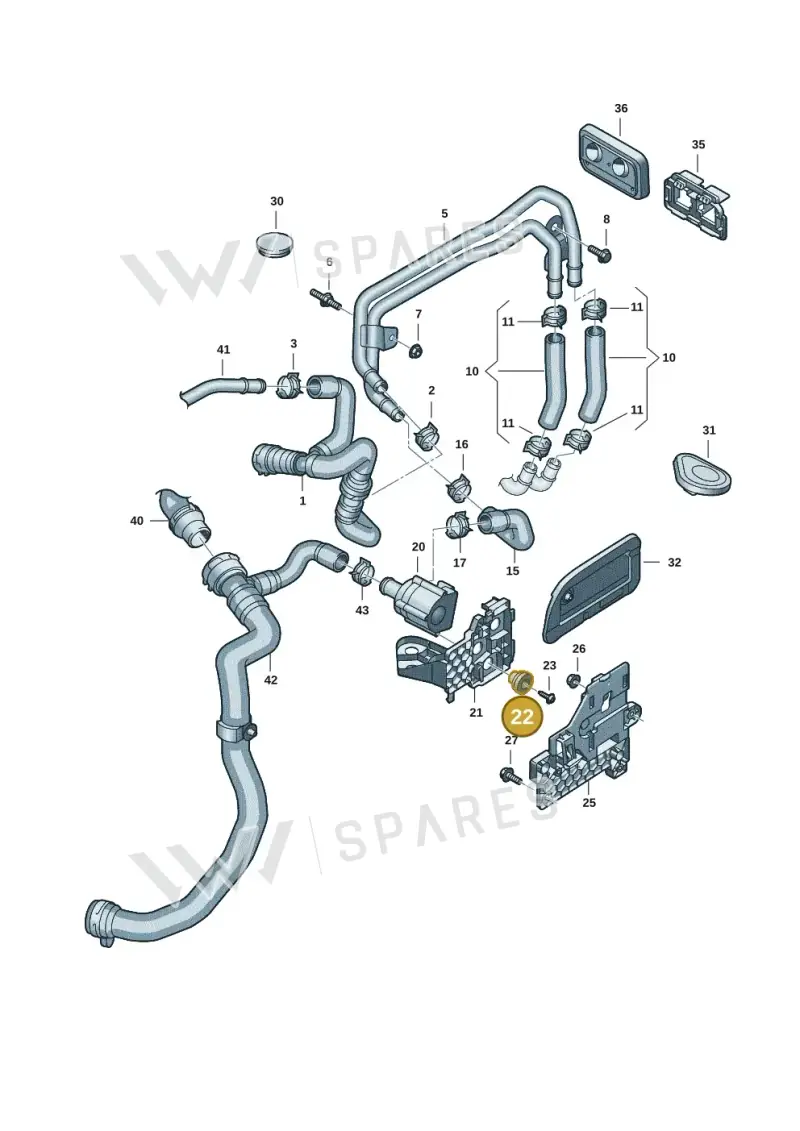 4G0129234 — Audi A5 Limo 2.0 (2024-) diagram 8wk121015, position 22
