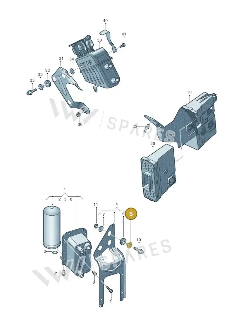 4G0129381B — Audi Q5 (2016-2020) diagram 896260780, position 5