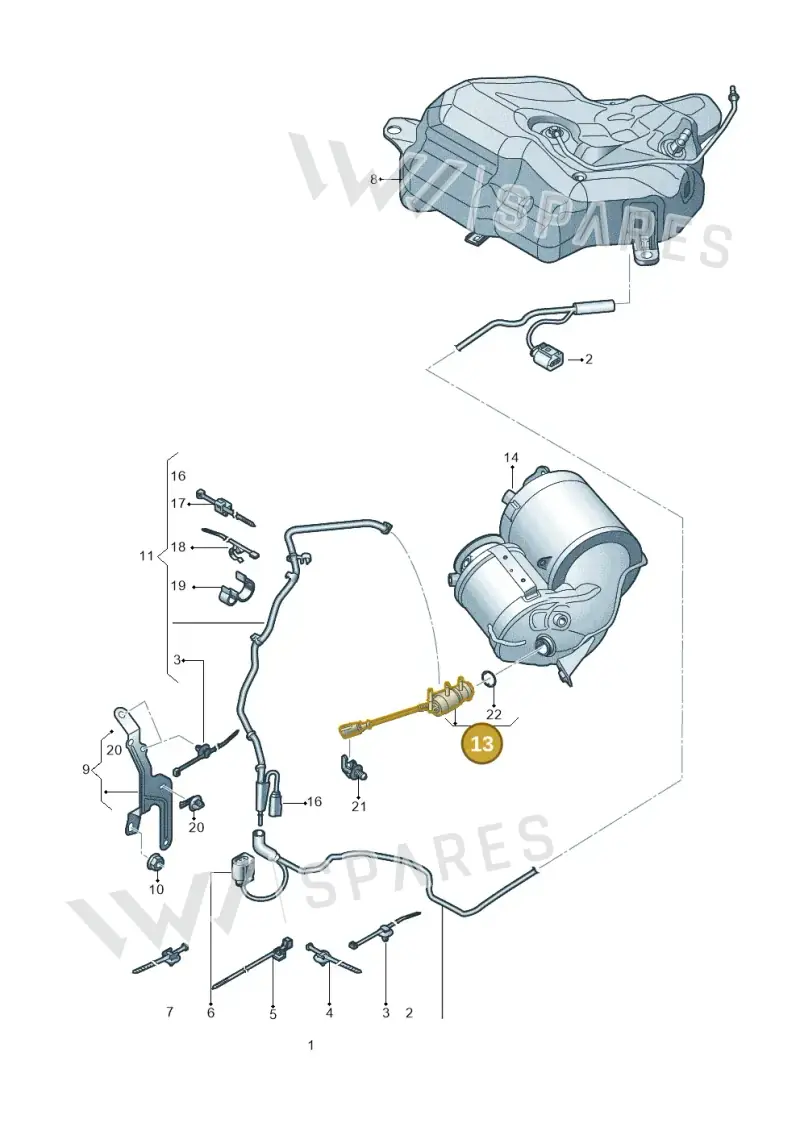 4G0131113D — Audi A7 Sportback (2014-2018) diagram 798201340, position 13