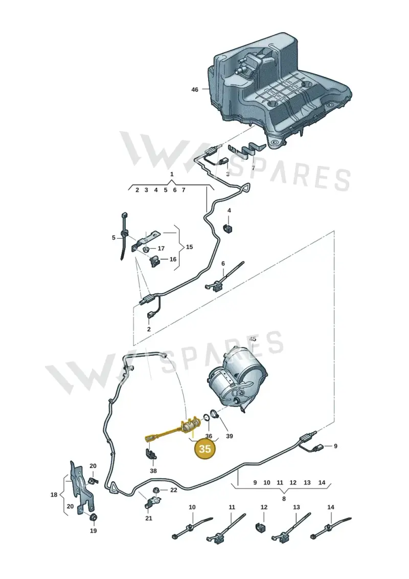 4G0131113D — Audi A5 Sportback (2016-2020) diagram 849201511, position 35