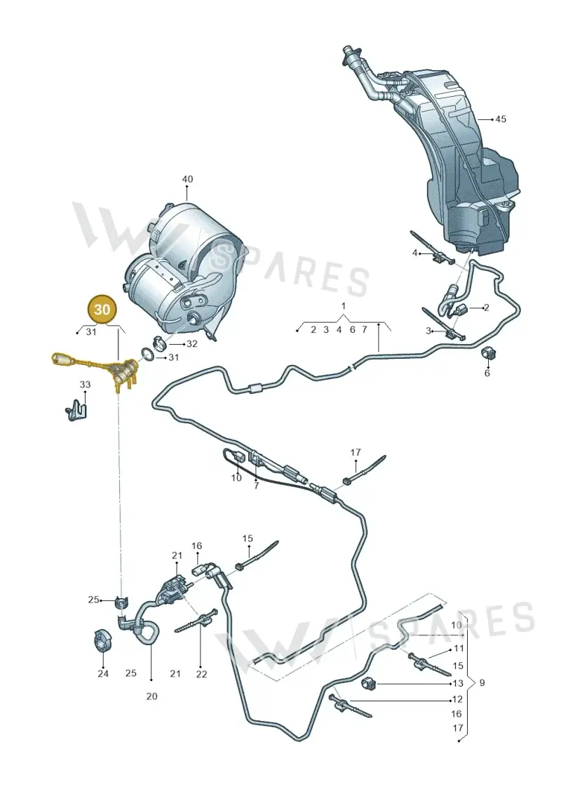 4G0131113D — Audi Q8 Quattro 3,0 (2018-) diagram 859201500, position 30