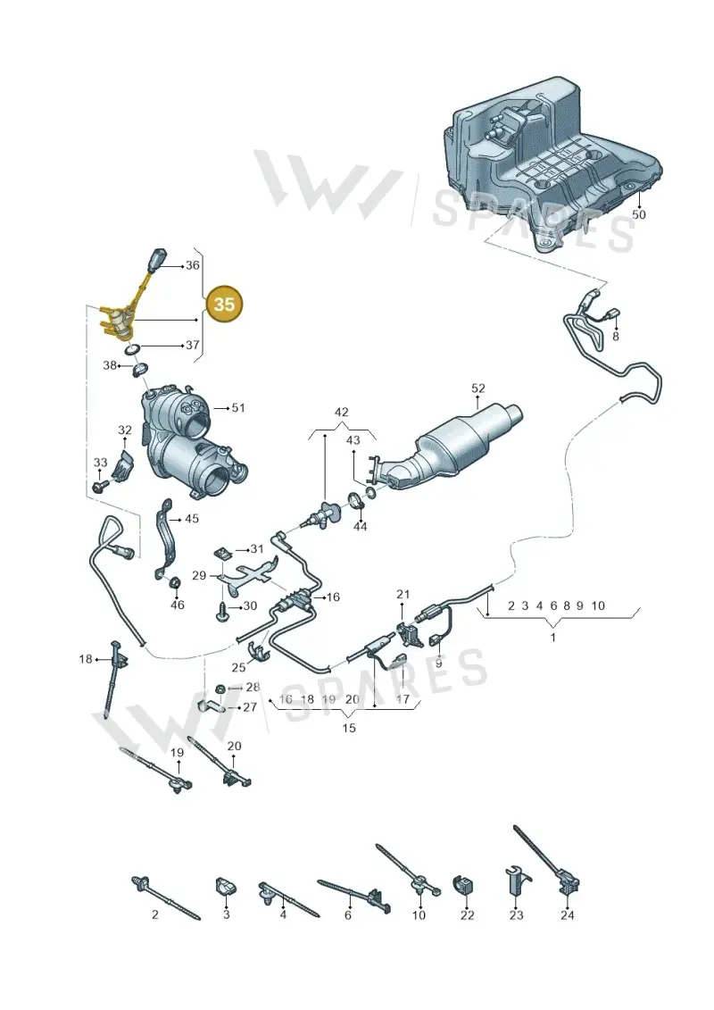 4G0131113E — Audi A6 2.0 (2018-) diagram 430201520, position 35