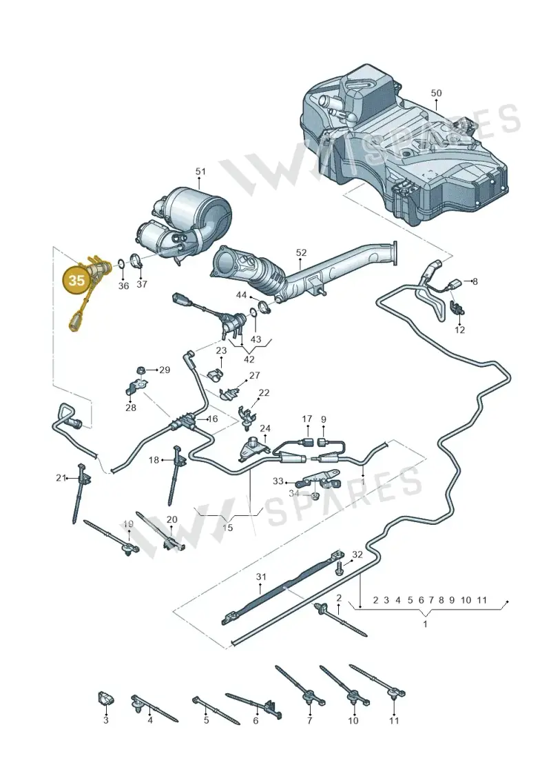 4G0131113E — Audi Q5 (2016-2020) diagram 896201560, position 35