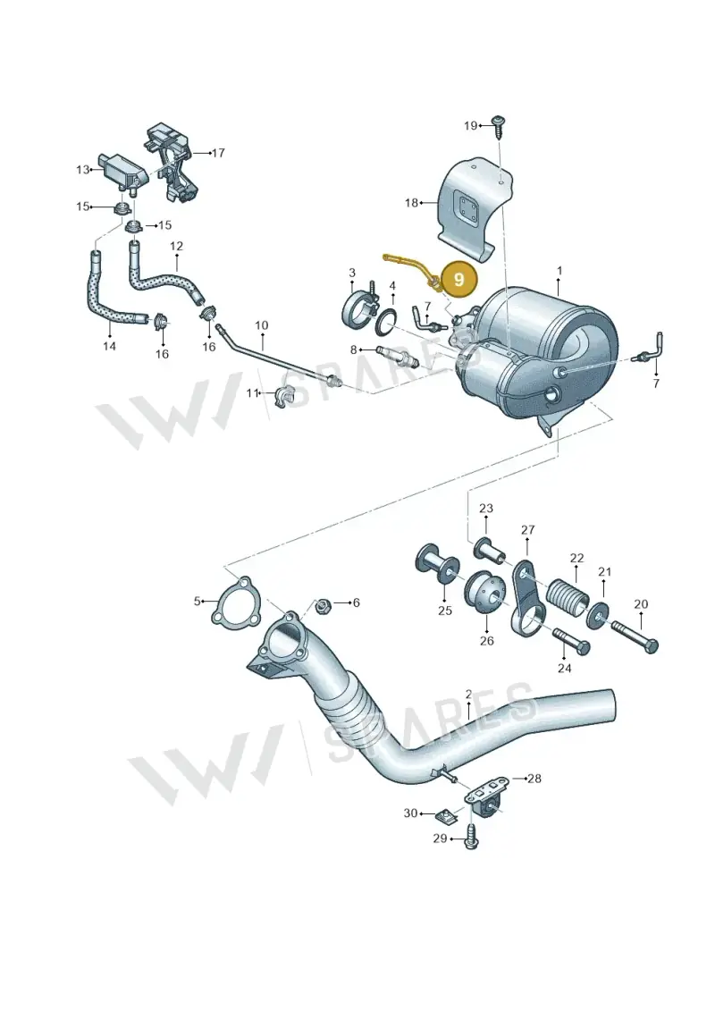 4G0131205F — Audi A6 (2018-2025) diagram 435253710, position 9