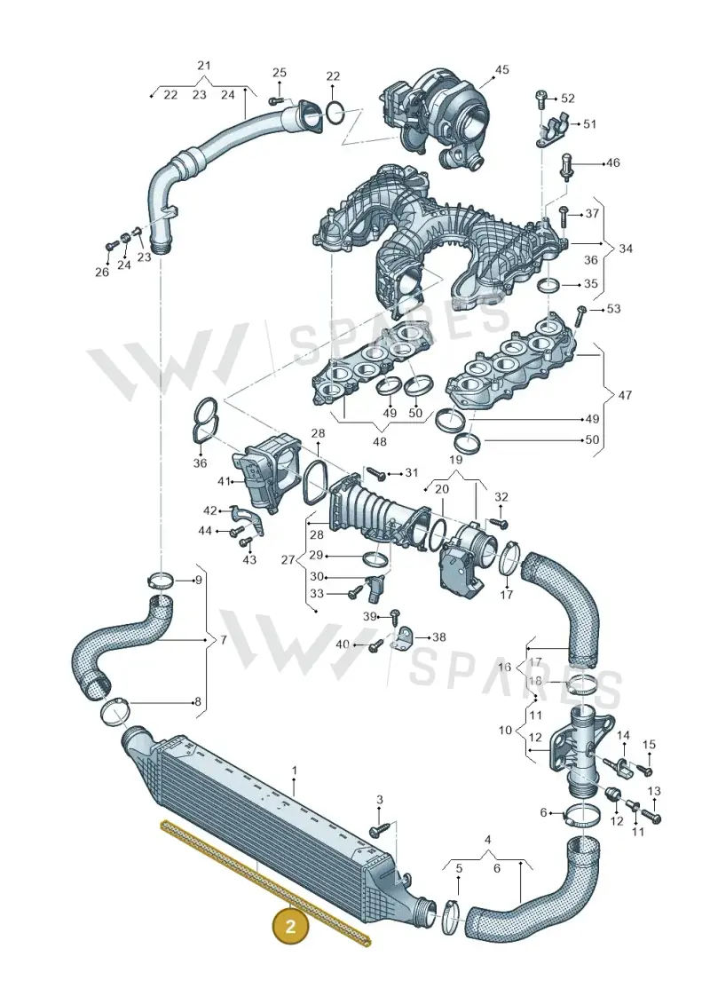 4G0145563E — Audi A7 Sportback (2014-2018) diagram 788145550, position 2
